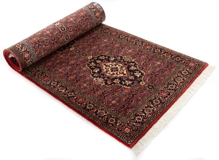 Detail image of 75cm x 200cm Bidjar With Silk Alfombra Pasillera