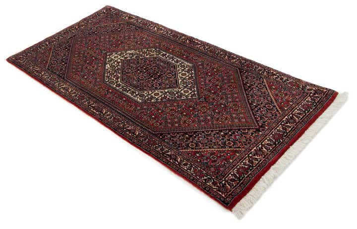 2' 4 x 4' 11 Bidjar With Silk Runner Rug