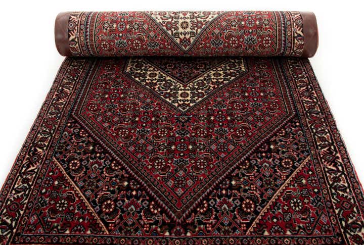 2' 4 x 4' 11 Bidjar With Silk Runner Rug