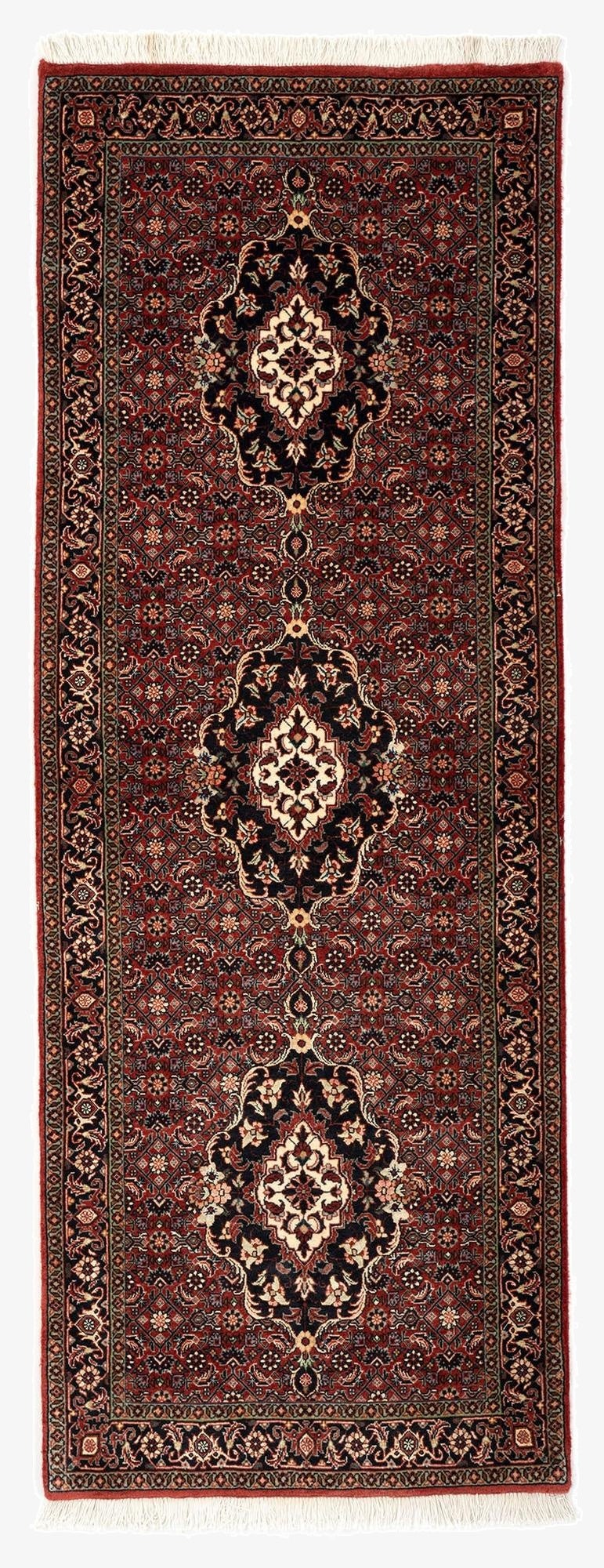 2' 5 x 6' 7 Bidjar With Silk Runner Rug