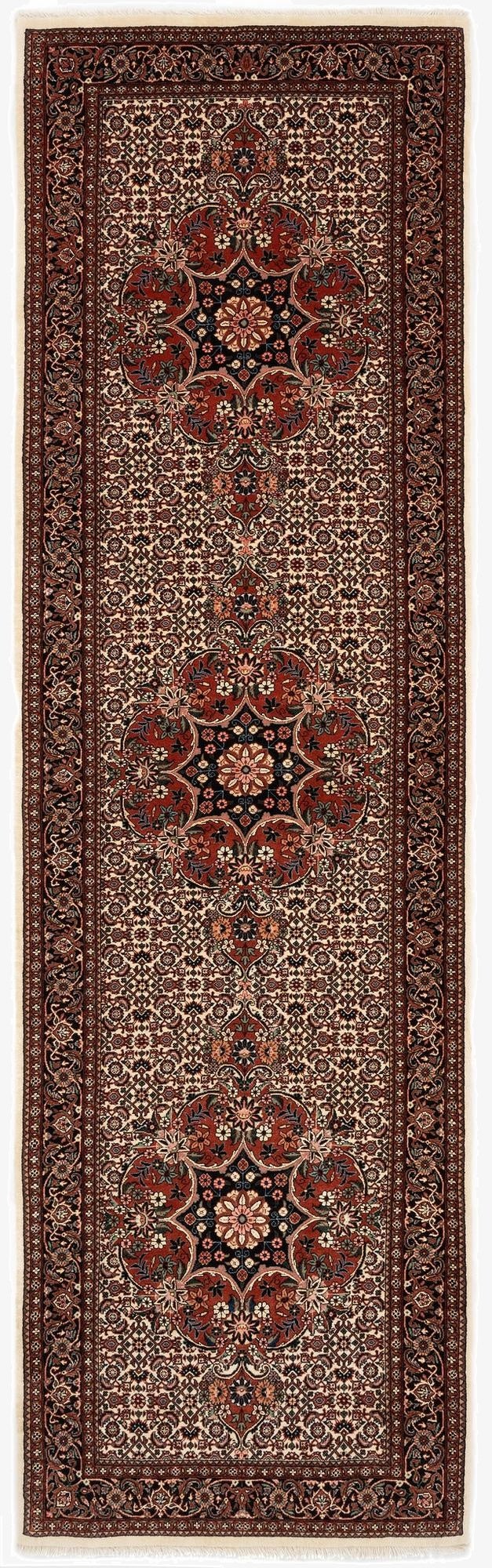2' 10 x 9' 7 Bidjar With Silk Runner Rug