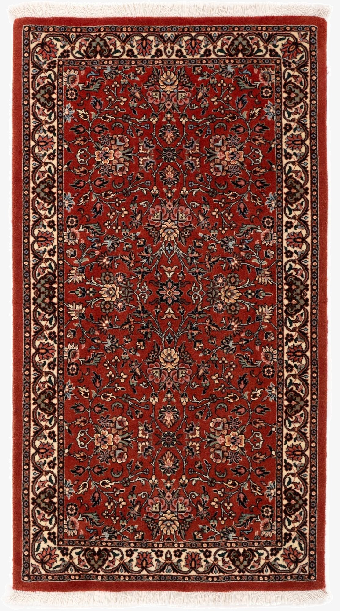 2' 6 x 4' 7 Bidjar With Silk Runner Rug