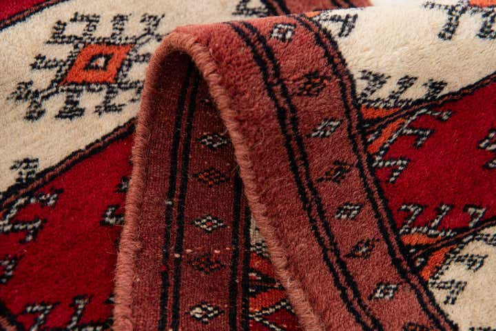 1' x 4' 10 Hand Knotted Bokhara Oriental Wool Runner Rug