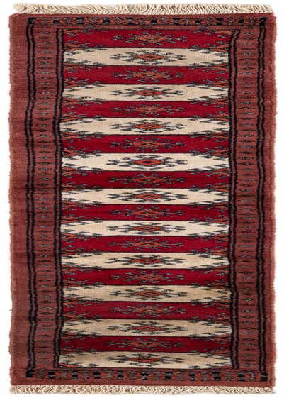 1' x 4' 10 Hand Knotted Bokhara Oriental Wool Runner Rug