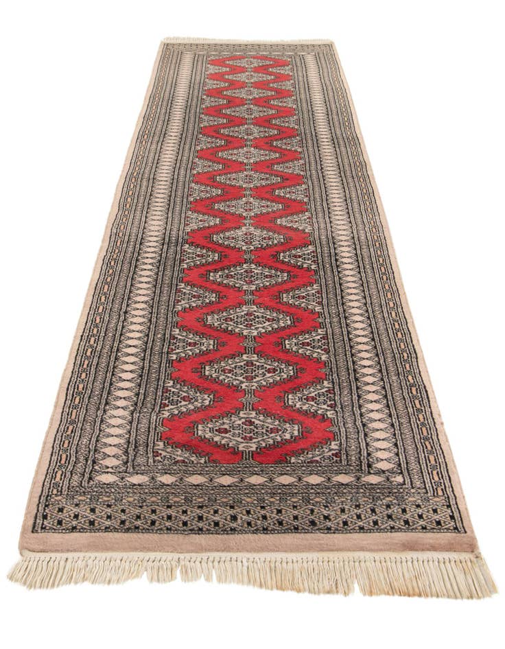 Detail image of 2' 2 x 9' 9 Hand Knotted Bokhara Wool Runner Rug