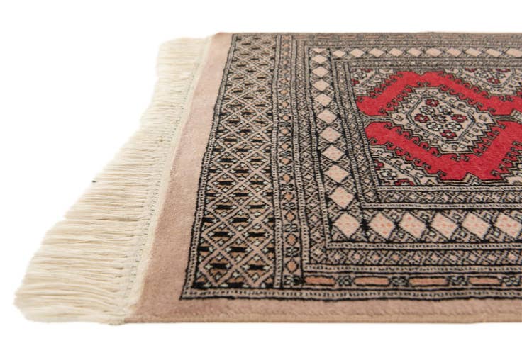 Detail image of 2' 2 x 9' 9 Hand Knotted Bokhara Wool Runner Rug