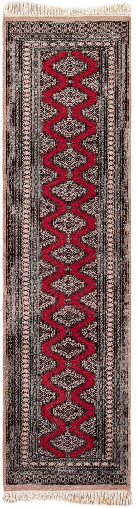 2' 2 x 9' 9 Hand Knotted Bokhara Wool Runner Rug