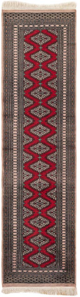 Detail image of 2' 2 x 9' 9 Hand Knotted Bokhara Wool Runner Rug