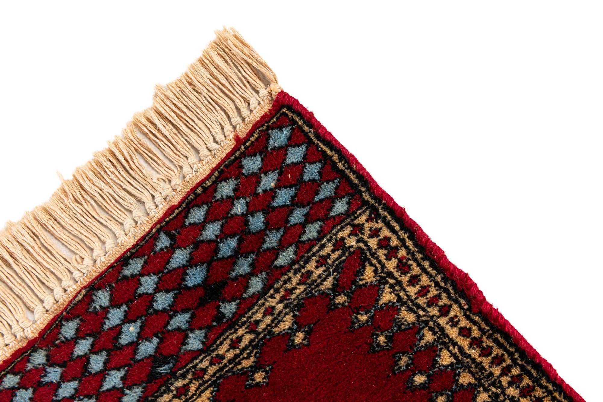1' x 4' 5 Hand Knotted Bokhara Oriental Wool Runner Rug