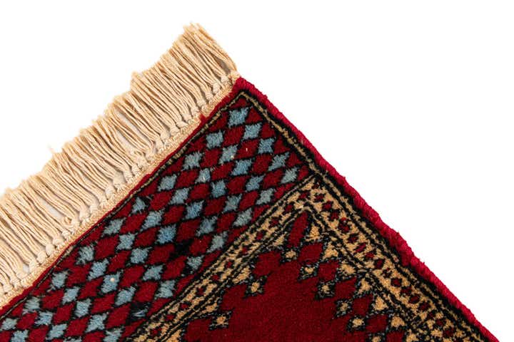 1' x 4' 5 Hand Knotted Bokhara Oriental Wool Runner Rug