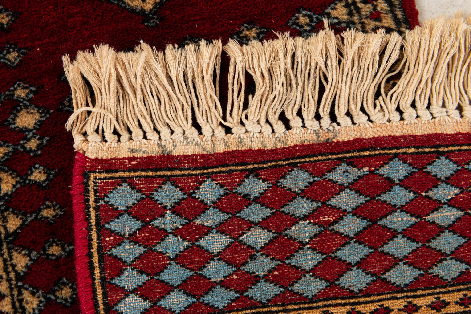 1' x 4' 5 Hand Knotted Bokhara Oriental Wool Runner Rug
