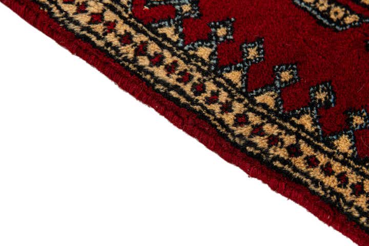 1' x 4' 5 Hand Knotted Bokhara Oriental Wool Runner Rug