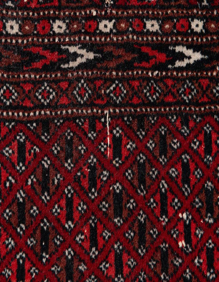 Detail image of 2' 9 x 8' 6 Hand Knotted Bokhara Oriental Wool Runner Rug