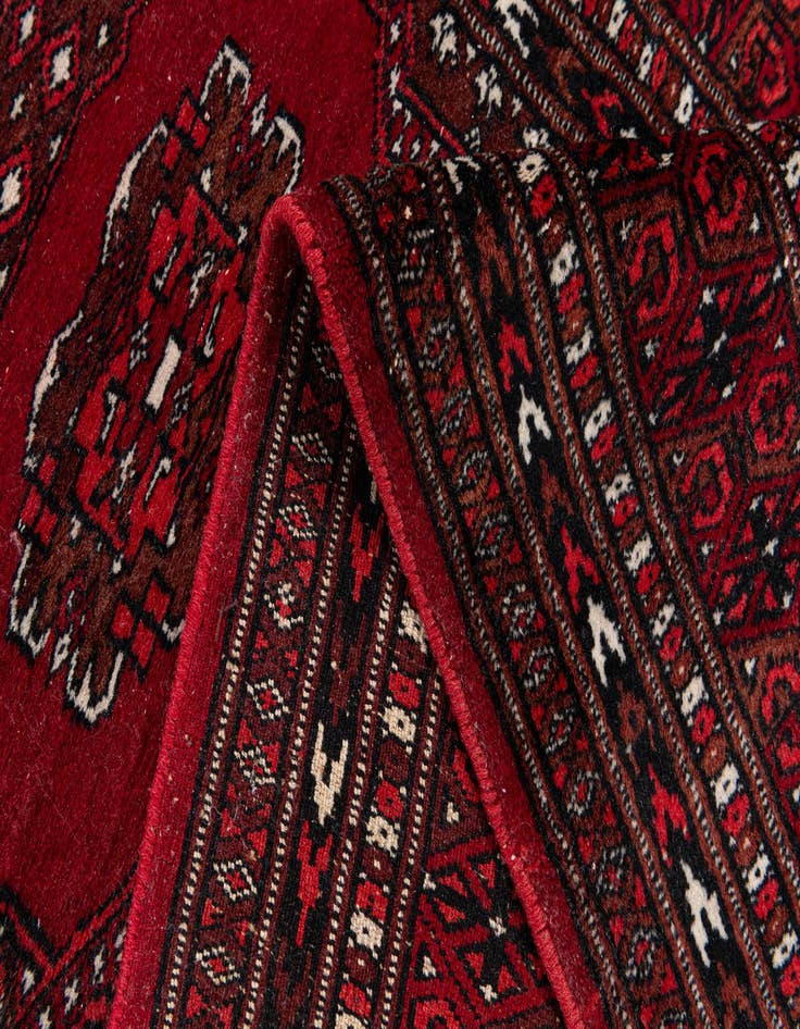Detail image of 2' 9 x 8' 6 Hand Knotted Bokhara Oriental Wool Runner Rug