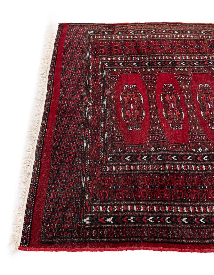 Detail image of 2' 9 x 8' 6 Hand Knotted Bokhara Oriental Wool Runner Rug