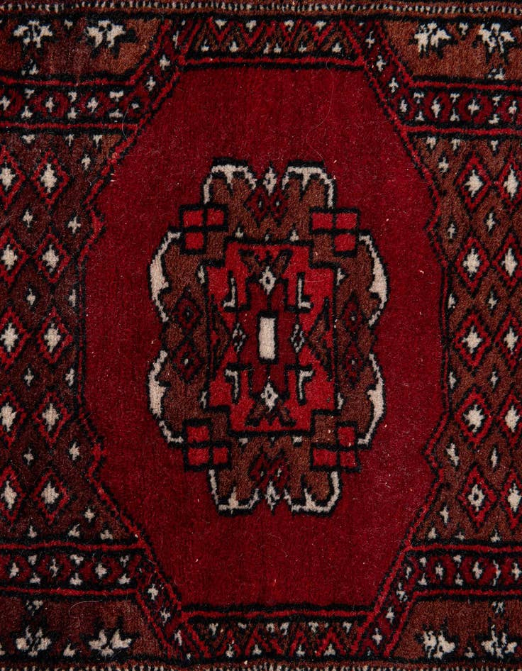 Detail image of 2' 9 x 8' 6 Hand Knotted Bokhara Oriental Wool Runner Rug