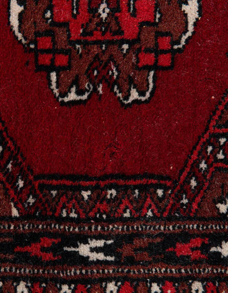 Detail image of 2' 9 x 8' 6 Hand Knotted Bokhara Oriental Wool Runner Rug