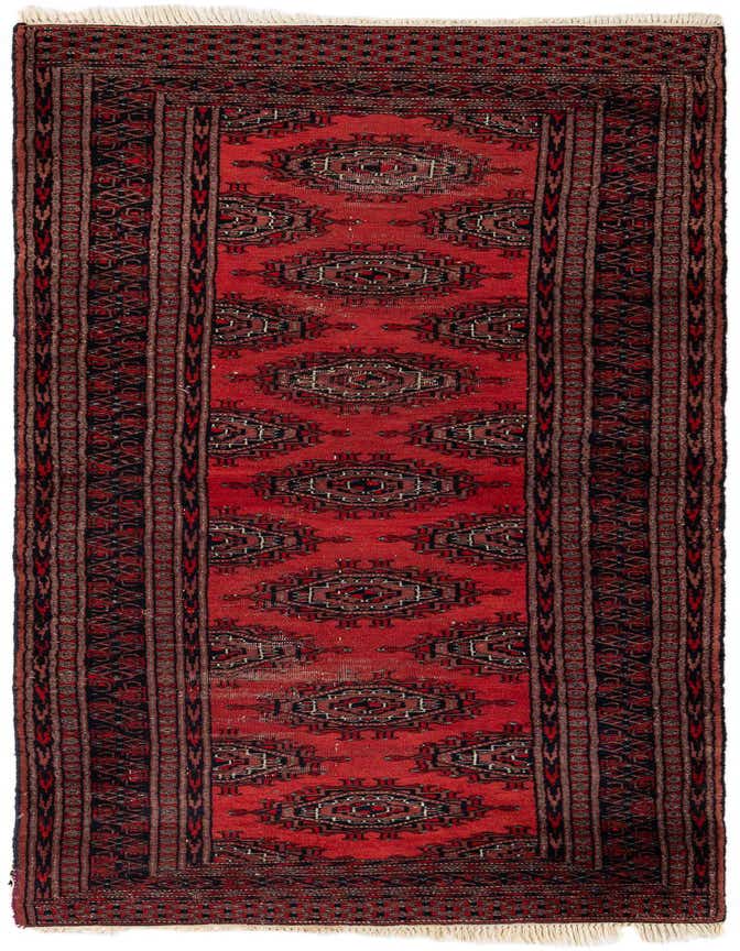 Primary image of 2' 9 x 8'  Hand Knotted Bokhara Oriental Wool Runner Rug