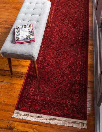 Red Bokhara Runner Rug