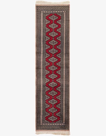2' 2 x 9' 9 Hand Knotted Bokhara Wool Runner Rug