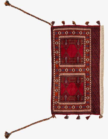 2' 2 x 4' Hand Knotted Bokhara Oriental Wool Runner Rug