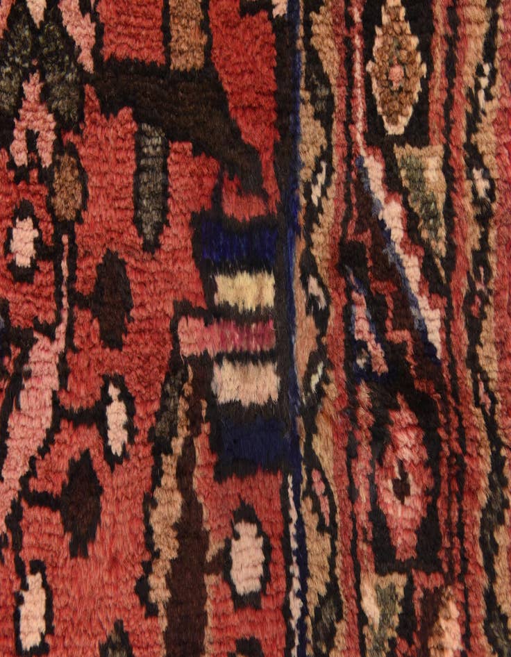 Detail image of 3' 3 x 9' 3 Hand Knotted Borchelu Persian Wool Runner Rug