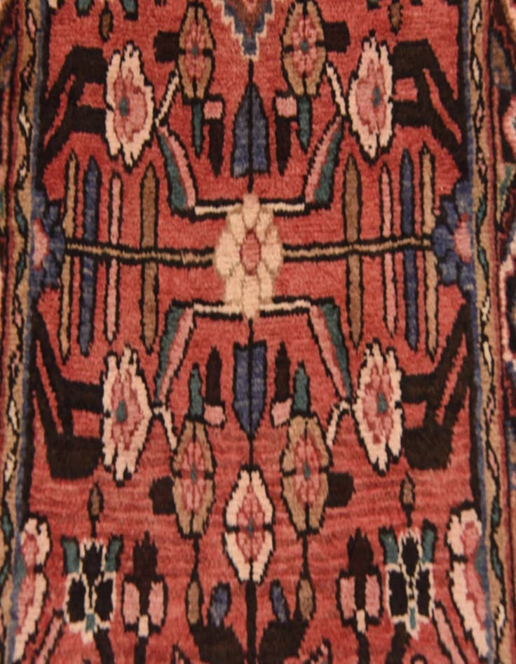 Detail image of 3' 3 x 9' 3 Hand Knotted Borchelu Persian Wool Runner Rug