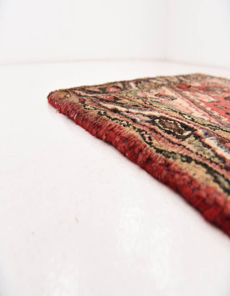 Detail image of 3' 3 x 9' 3 Hand Knotted Borchelu Persian Wool Runner Rug