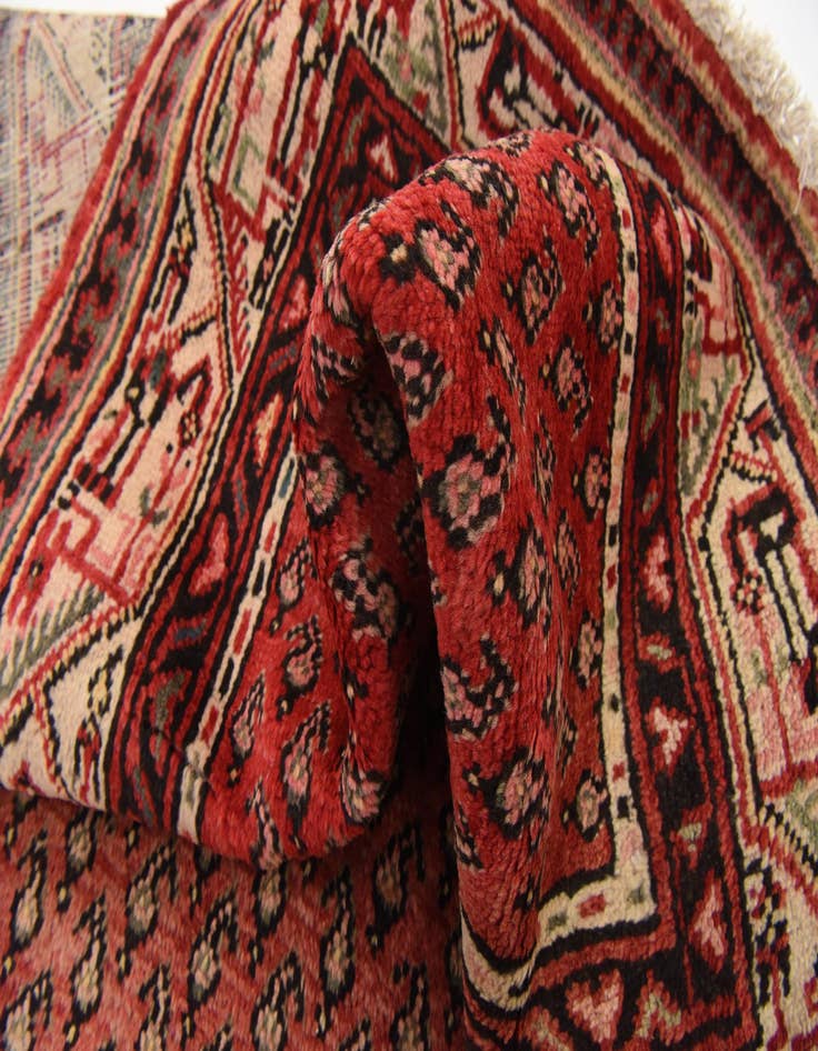 Detail image of 3' 6 x 10' Hand Knotted Botemir Persian Wool Runner Rug