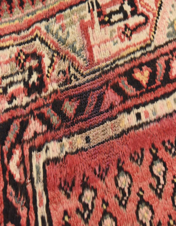 Detail image of 3' 6 x 10' Hand Knotted Botemir Persian Wool Runner Rug