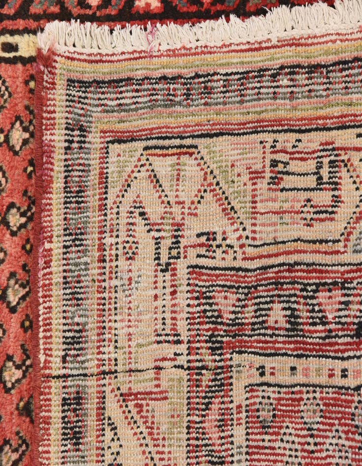 Detail image of 3' 6 x 10' Hand Knotted Botemir Persian Wool Runner Rug