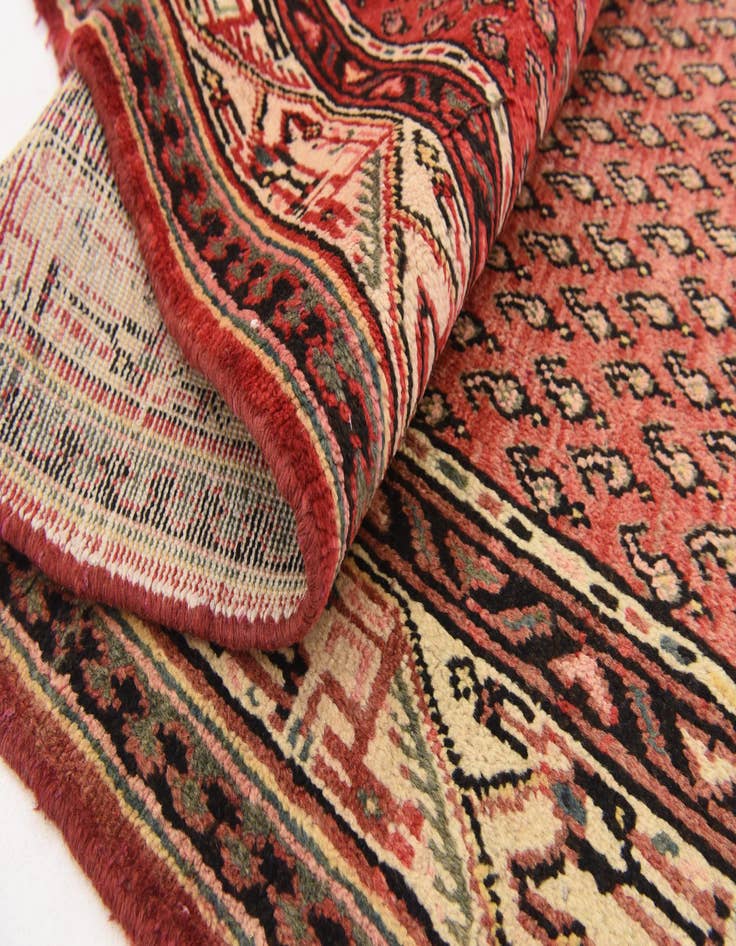 Detail image of 3' 6 x 10' Hand Knotted Botemir Persian Wool Runner Rug