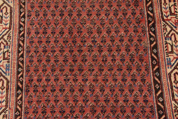 3' 6 x 10' 2 Hand Knotted Botemir Persian Wool Runner Rug