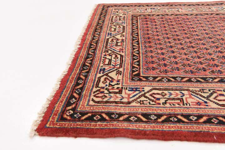 3' 6 x 10' 2 Hand Knotted Botemir Persian Wool Runner Rug