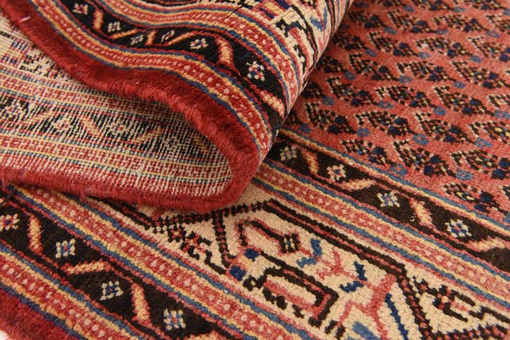 3' 6 x 10' 2 Hand Knotted Botemir Persian Wool Runner Rug