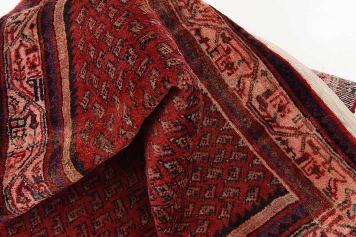 3' 8 x 10' 9 Hand Knotted Botemir Persian Wool Runner Rug