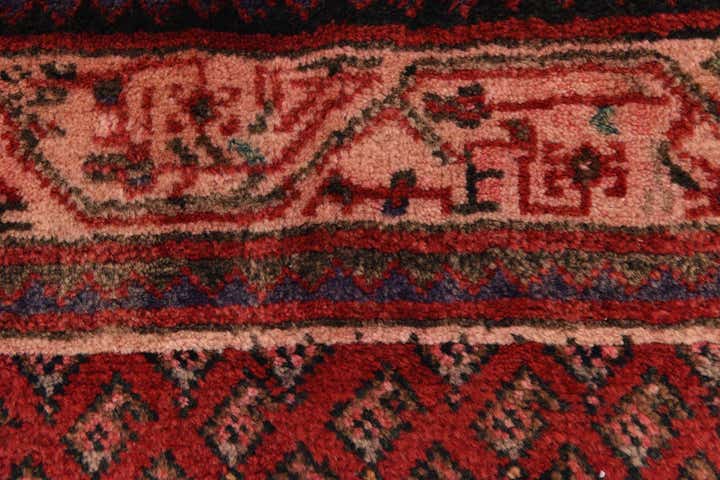 3' 8 x 10' 9 Hand Knotted Botemir Persian Wool Runner Rug