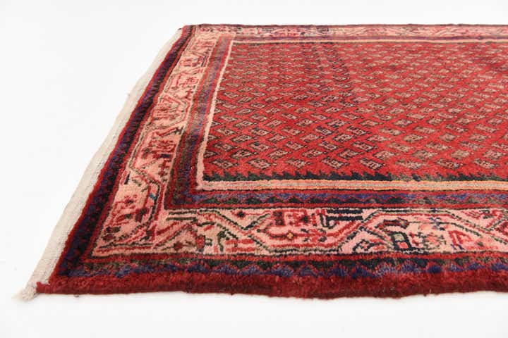 3' 8 x 10' 9 Hand Knotted Botemir Persian Wool Runner Rug