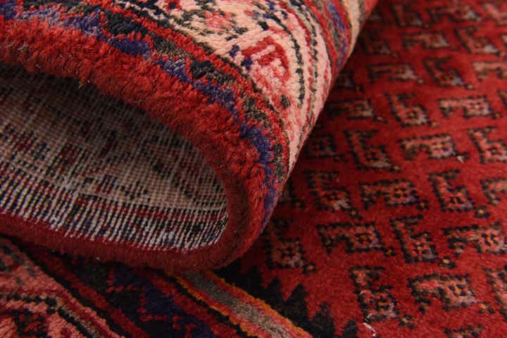 3' 8 x 10' 9 Hand Knotted Botemir Persian Wool Runner Rug