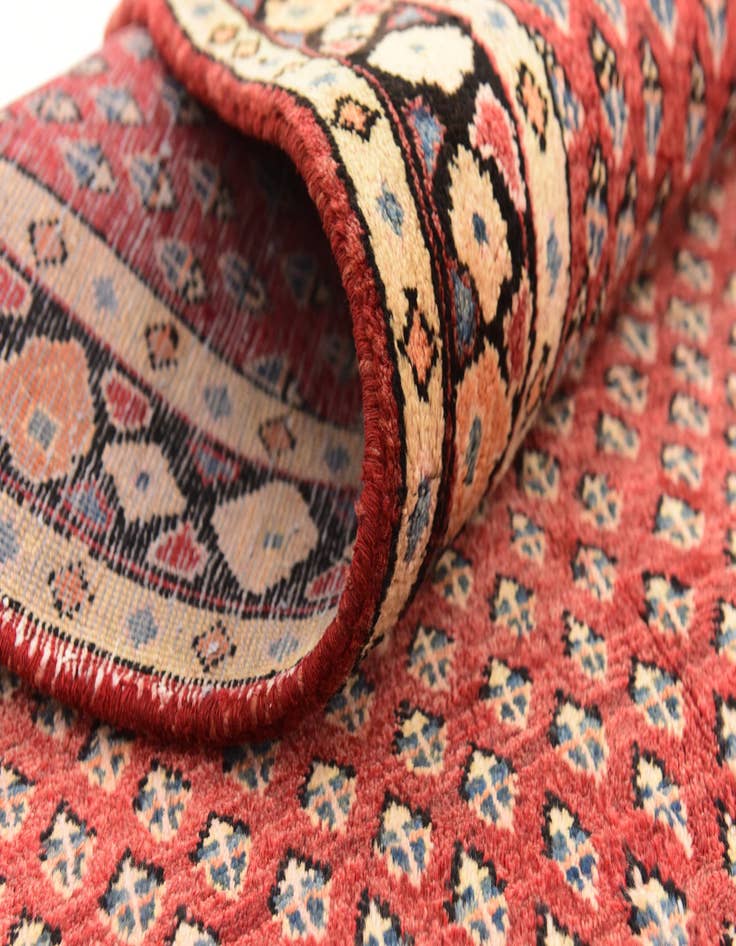 Detail image of 3' 9 x 10' 9  Hand Knotted Botemir Persian Wool Runner Rug