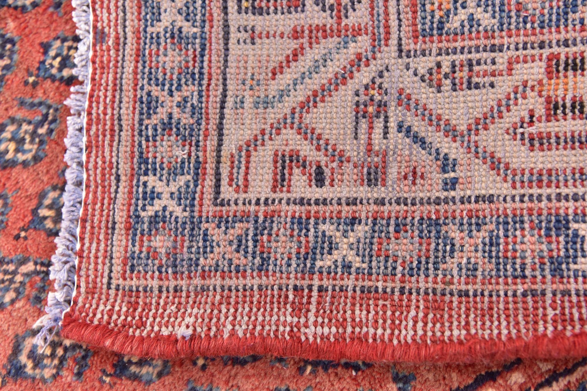 3' 9 x 10' 9 Hand Knotted Botemir Persian Wool Runner Rug