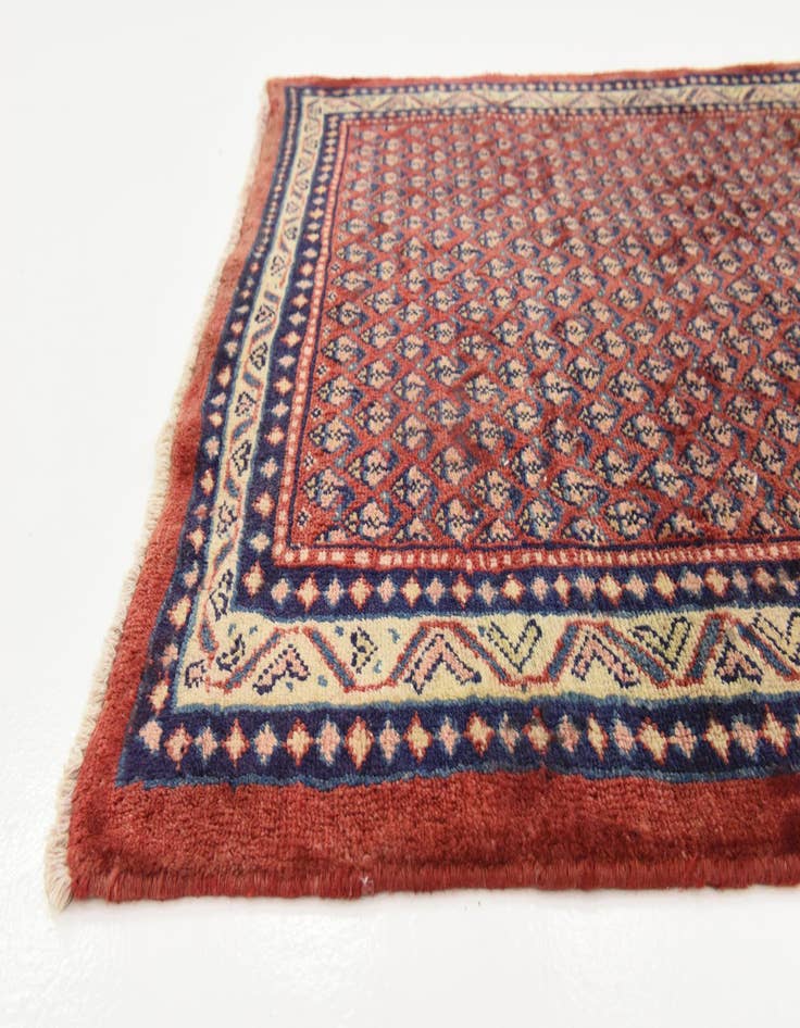 Detail image of 3' 7 x 9' 9  Hand Knotted Botemir Persian Wool Runner Rug