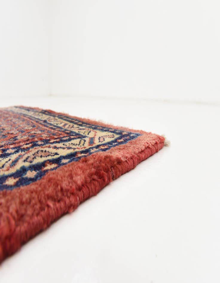 Detail image of 3' 7 x 9' 9  Hand Knotted Botemir Persian Wool Runner Rug