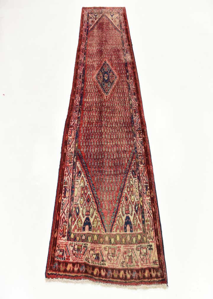 3' 5 x 10' Hand Knotted Botemir Persian Wool Runner Rug