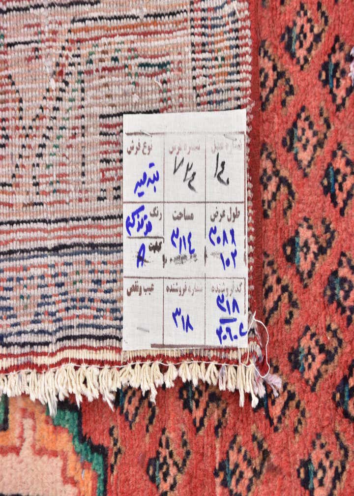 3' 5 x 10' 2 Hand Knotted Botemir Persian Wool Runner Rug