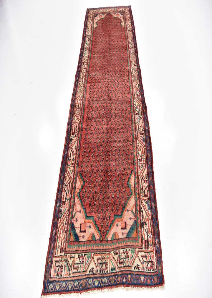3' 5 x 10' 2 Hand Knotted Botemir Persian Wool Runner Rug