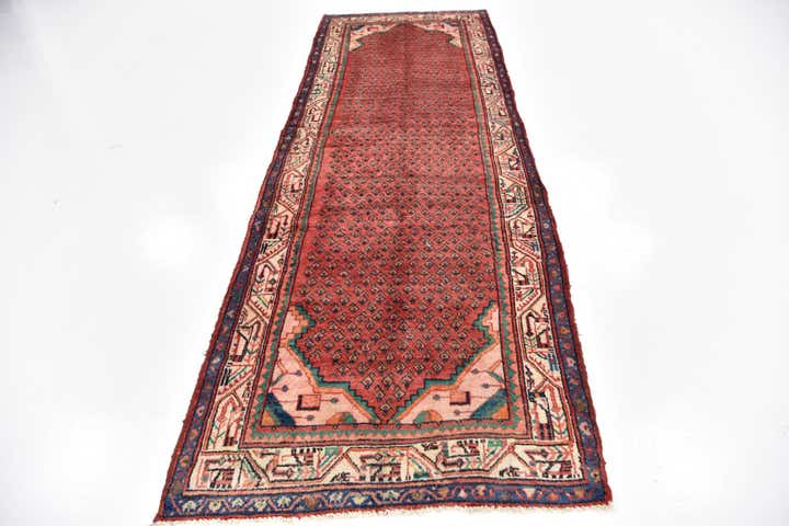 3' 5 x 10' 2 Hand Knotted Botemir Persian Wool Runner Rug