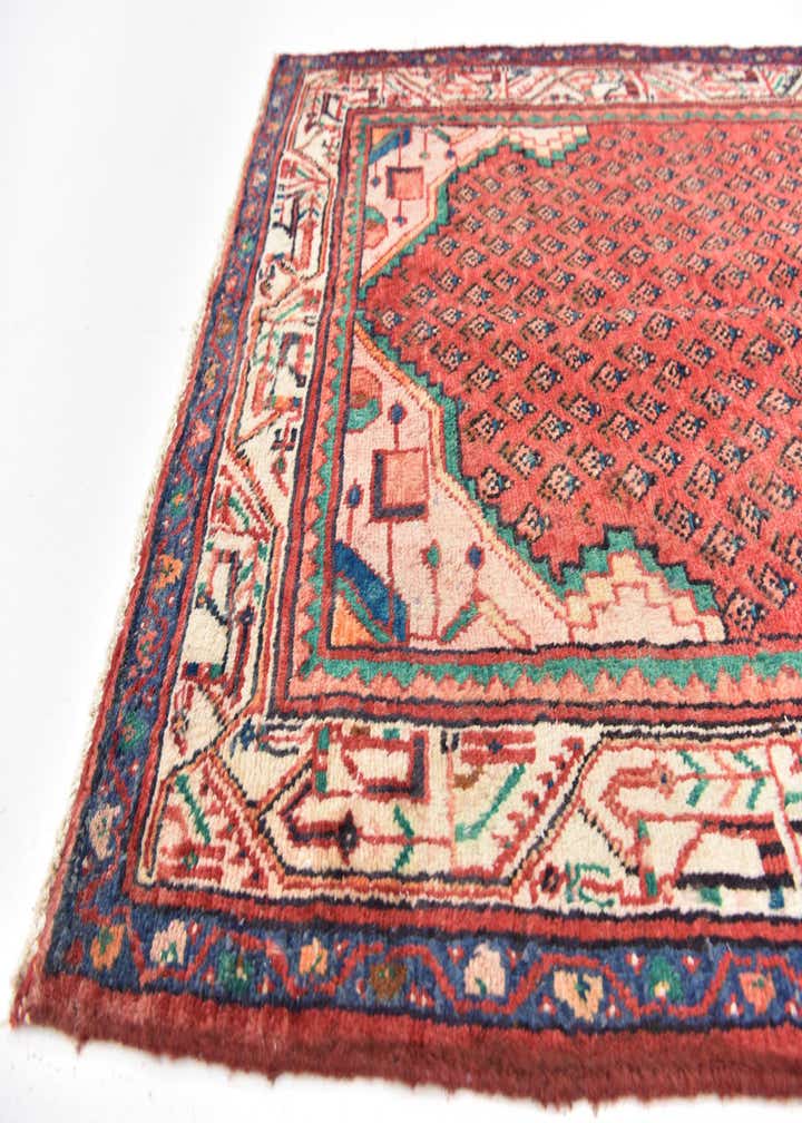 3' 5 x 10' 2 Hand Knotted Botemir Persian Wool Runner Rug