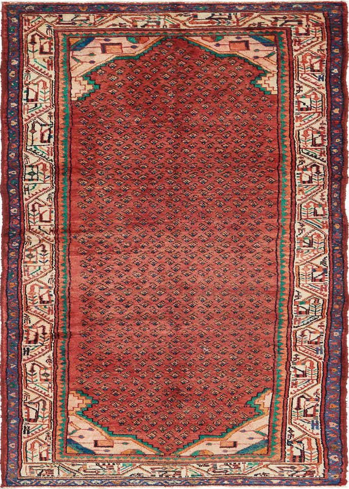 3' 5 x 10' 2 Hand Knotted Botemir Persian Wool Runner Rug