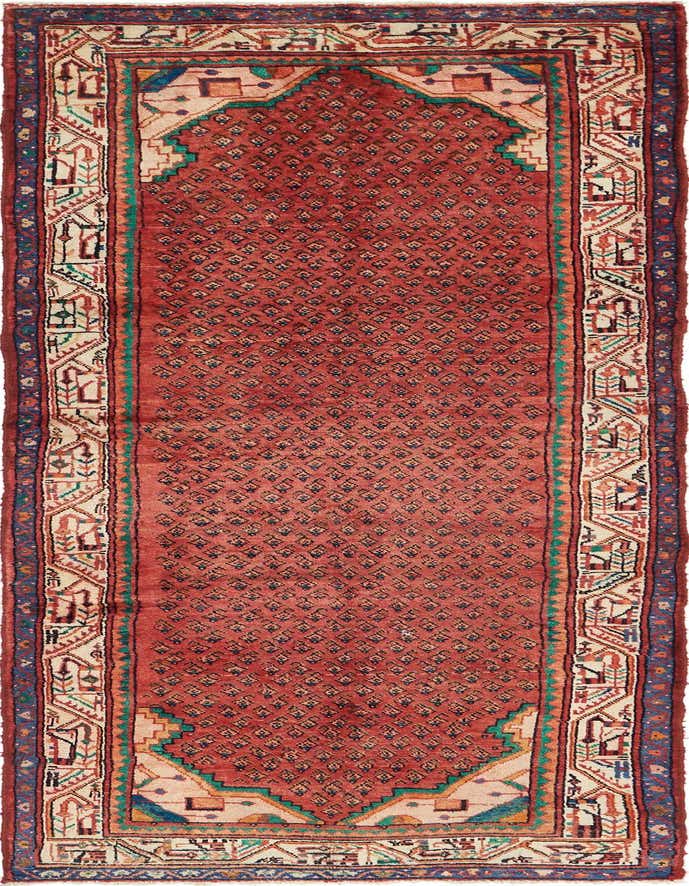 3' 5 x 10' 2 Hand Knotted Botemir Persian Wool Runner Rug